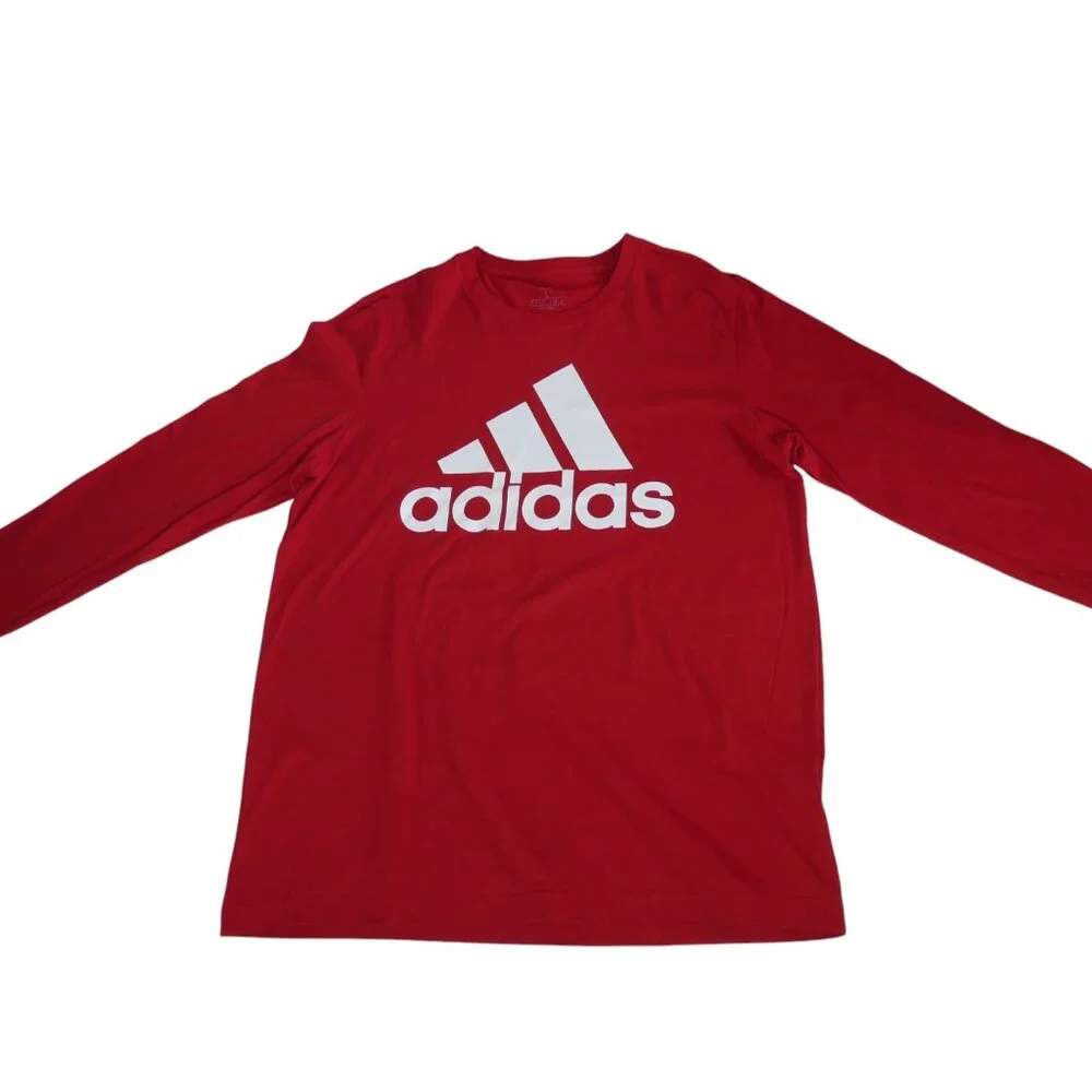 Adidas Men’s Fresh Long Sleeve Tee HE7309‎ A9G001 Red Size Large Performance
